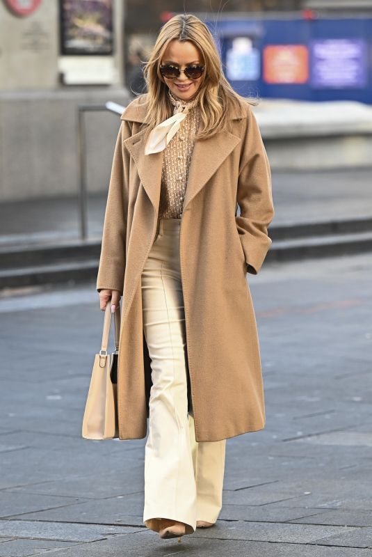 AMANDA HOLDEN Leaves Global Studios in London 01/23/2023