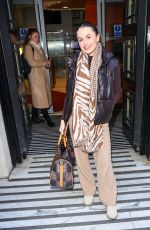 AMBER DAVIES Leaves BBC Studios in London 01/16/2023