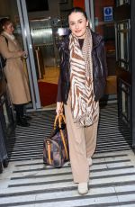 AMBER DAVIES Leaves BBC Studios in London 01/16/2023