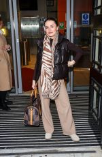 AMBER DAVIES Leaves BBC Studios in London 01/16/2023
