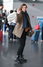 AMBER TAMBLYN Arrives at JFK Airport in New York 01/09/2023