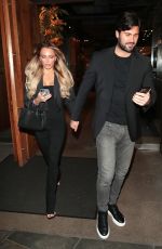 AMBER TURNER and Dan Edgar Leaves Zuma Restaurant in London 01/14/2023