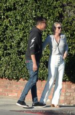 AMY ROBACH and T.J.Holmes Leaves a Restaurant in Los Angeles 01/27/2023
