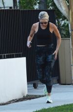 AMY ROBACH Out Jogging in Los Angeles 01/27/2023