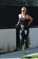 AMY ROBACH Out Jogging in Los Angeles 01/27/2023