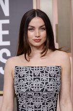 ANA DE ARMAS at 80th Annual Golden Globe Awards in Beverly Hills 01/10/2023