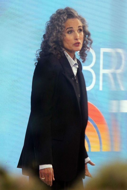 ANDIE MACDOWELL at Today Show in New York 01/10/2023
