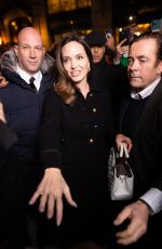 ANGELINA JOLIE Arrives at Guerlain Boutique at Champs Elysees in Paris 01/30/2023