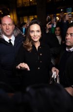 ANGELINA JOLIE Arrives at Guerlain Boutique at Champs Elysees in Paris 01/30/2023