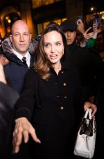 ANGELINA JOLIE Arrives at Guerlain Boutique at Champs Elysees in Paris 01/30/2023