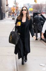 ANGELINA JOLIE Arrives Back to Her Hotel in New York 01/12/2023