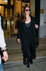 ANGELINA JOLIE Leaves Her Hotel in New York 01/12/2023