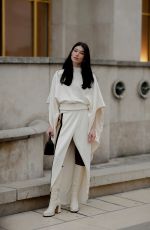 ANJA WINKELMANN Arrives at Stephane Rolland Spring Summer 2023 Haute Couture Show in Paris 01/24/2023