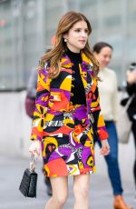 ANNA KENDRICK Leaves CBS Studios in New York 01/11/2023