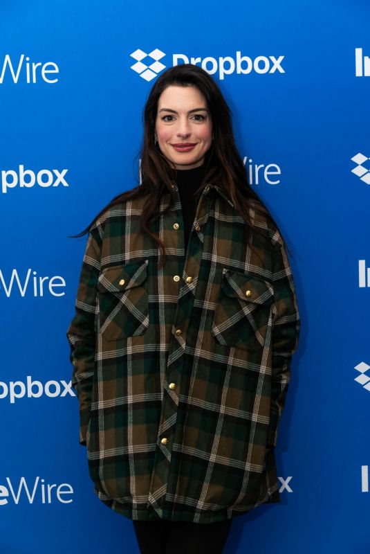 ANNE HATHAWAY at Indiewire Sundance Studio in Park City 01/21/2023