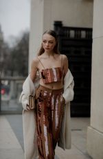 ANOUCHKA GAUTHIER Arrives at Stephane Rolland Spring Summer 2023 Haute Couture Show in Paris 01/24/2023