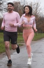 APRIL BANBURY Works Out at a Park in London 01/03/2023
