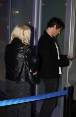 ASHLEY BENSON and Brandon Davis Arrives at Lakers Game in Los Angeles 01/05/2023
