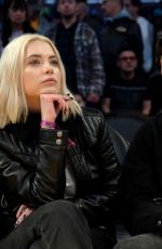 ASHLEY BENSON and Brandon Davis at a Game Between LA Lakers and Miami Heat in Los Angeles 01/04/2023
