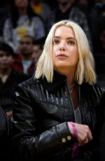 ASHLEY BENSON and Brandon Davis at a Game Between LA Lakers and Miami Heat in Los Angeles 01/04/2023
