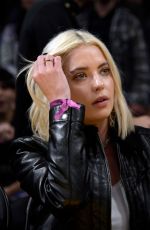 ASHLEY BENSON and Brandon Davis at a Game Between LA Lakers and Miami Heat in Los Angeles 01/04/2023