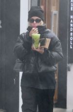 ASHLEY BENSON Out for Morning Green Juice in Los Angeles 01/10/2023