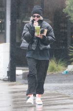 ASHLEY BENSON Out for Morning Green Juice in Los Angeles 01/10/2023