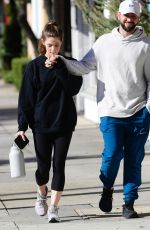 ASHLEY GREENE and Paul Khoury Heading to a Workout in Studio City 01/06/2023