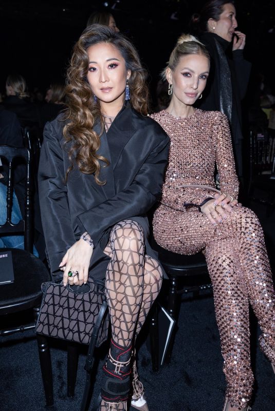 ASHLEY PARK and LEONIE HANNE at Valentino Haute Couture Spring/summer 2023 Show at Paris Fashion Week 01/25/2023