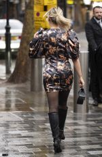 ASHLEY ROBERTS Arrives at Global Radio Studios in London 01/03/2023