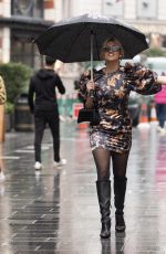 ASHLEY ROBERTS Arrives at Global Radio Studios in London 01/03/2023