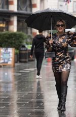 ASHLEY ROBERTS Arrives at Global Radio Studios in London 01/03/2023