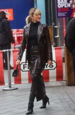 ASHLEY ROBERTS Arrives at Heart Radio in London 01/13/2023