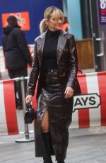 ASHLEY ROBERTS Arrives at Heart Radio in London 01/13/2023