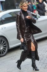 ASHLEY ROBERTS Arrives at Heart Radio in London 01/13/2023