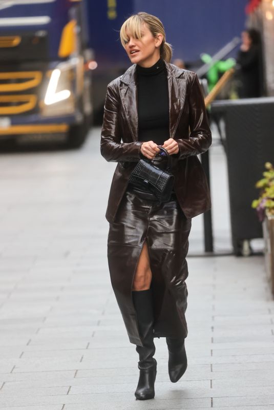ASHLEY ROBERTS Arrives at Heart Radio in London 01/13/2023
