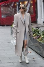 ASHLEY ROBERTS Arrives at Heart Radio in London 01/26/2023