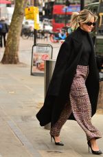 ASHLEY ROBERTS Heading to Global Radio Studios in London 01/31/2023
