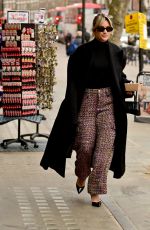 ASHLEY ROBERTS Heading to Global Radio Studios in London 01/31/2023