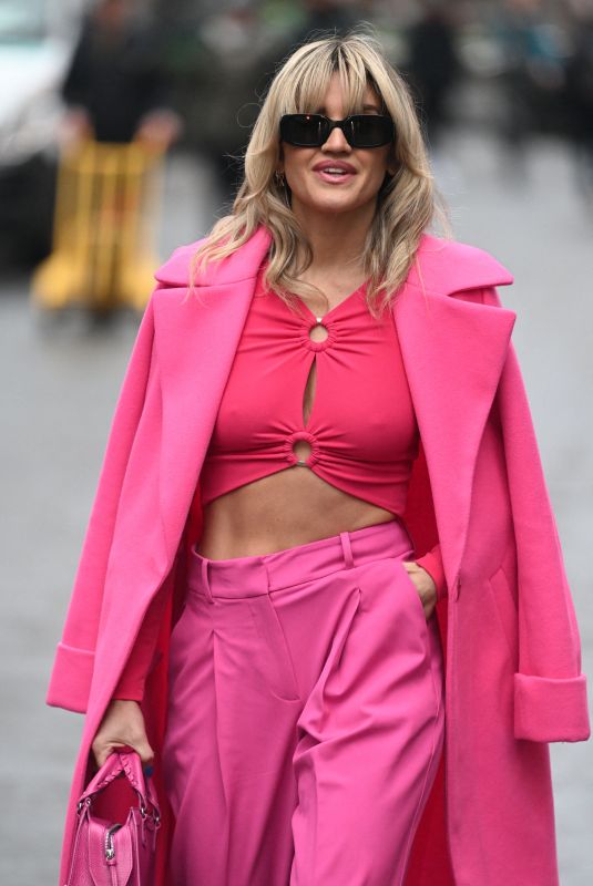 ASHLEY ROBERTS Leaves Heart FM Radio in London 01/16/2023