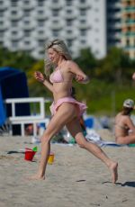 ASHLY SCHWAN in Bikini at a Beach in Miami 01/12/2023