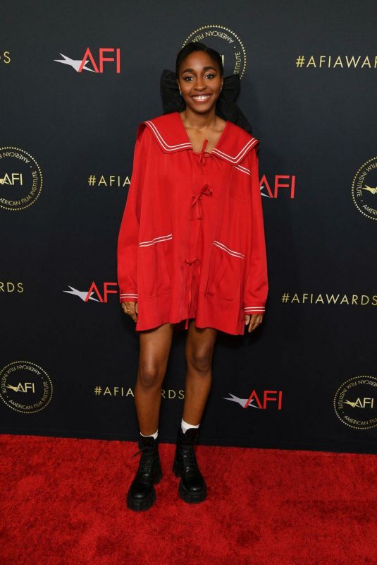 AYO EDEBIRI at AFI Awards Luncheon in Beverly Hills 01/13/2023