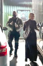 BIANCA CENSORI and Kanye West Leaves Melrose Tanning Salon in West Hollywood 01/24/2023