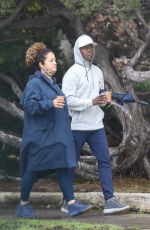BRIDGID COULTER and Don Cheadle Out Jogging in Los Angeles 01/03/2023