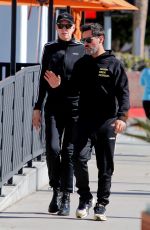 BRIGITTE NIELSEN and Mattia Dessi Out for Lunch in Encino 01/26/2023
