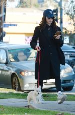 BRITTANU SNOW Out with Her Dog in Los Angeles 01/20/2023