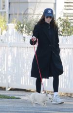 BRITTANU SNOW Out with Her Dog in Los Angeles 01/20/2023