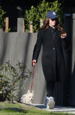 BRITTANU SNOW Out with Her Dog in Los Angeles 01/20/2023