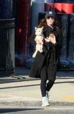 BRITTANU SNOW Out with Her Dog in Los Angeles 01/20/2023