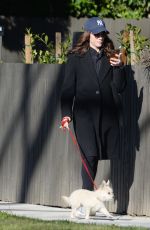 BRITTANU SNOW Out with Her Dog in Los Angeles 01/20/2023